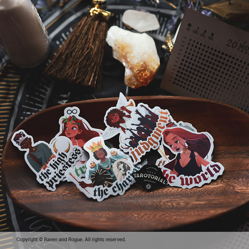 Tarotorial ® Expanded Sticker Pack - Raven and Rogue