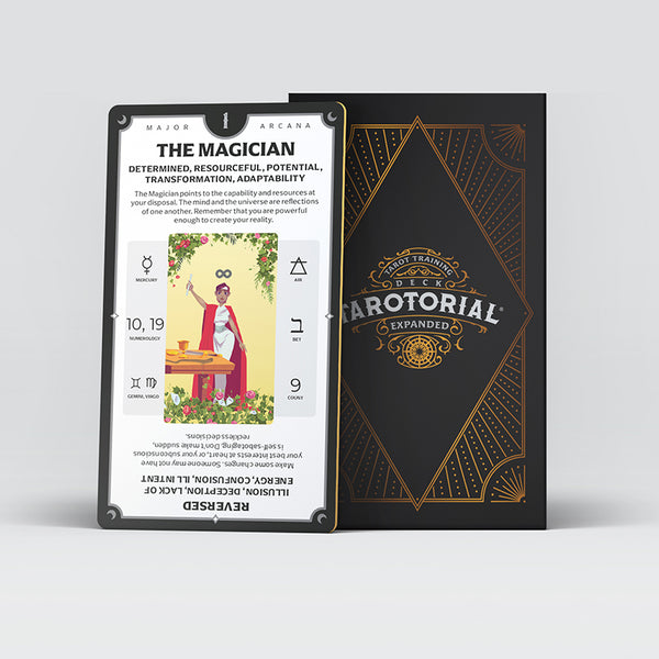 Tarotorial ® Expanded Tarot Deck in Antique Gold Foil