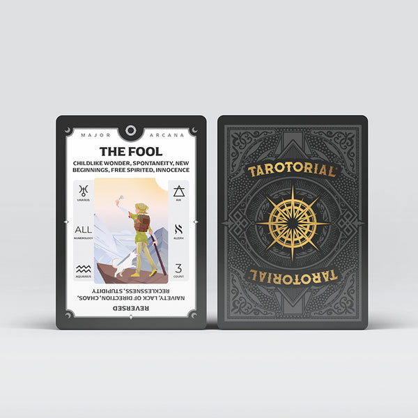 Tarotorial ® Expanded Mini Deck in Antique Gold Foil