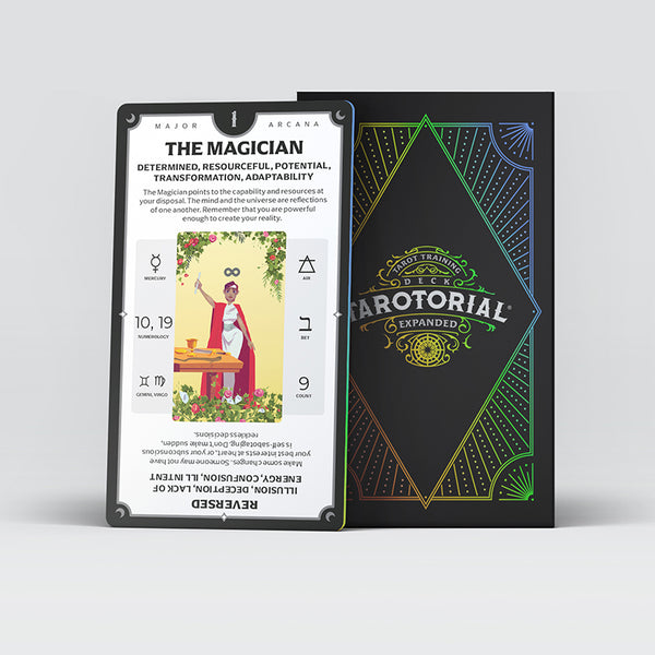 Tarotorial ® Expanded Tarot Deck – Silver Holographic Foil Limited Edition